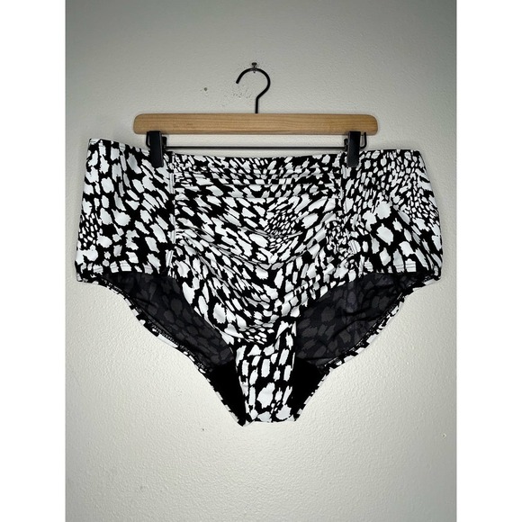 Lane Bryant High Waist Swim Bottoms 20 - Picture 2 of 7